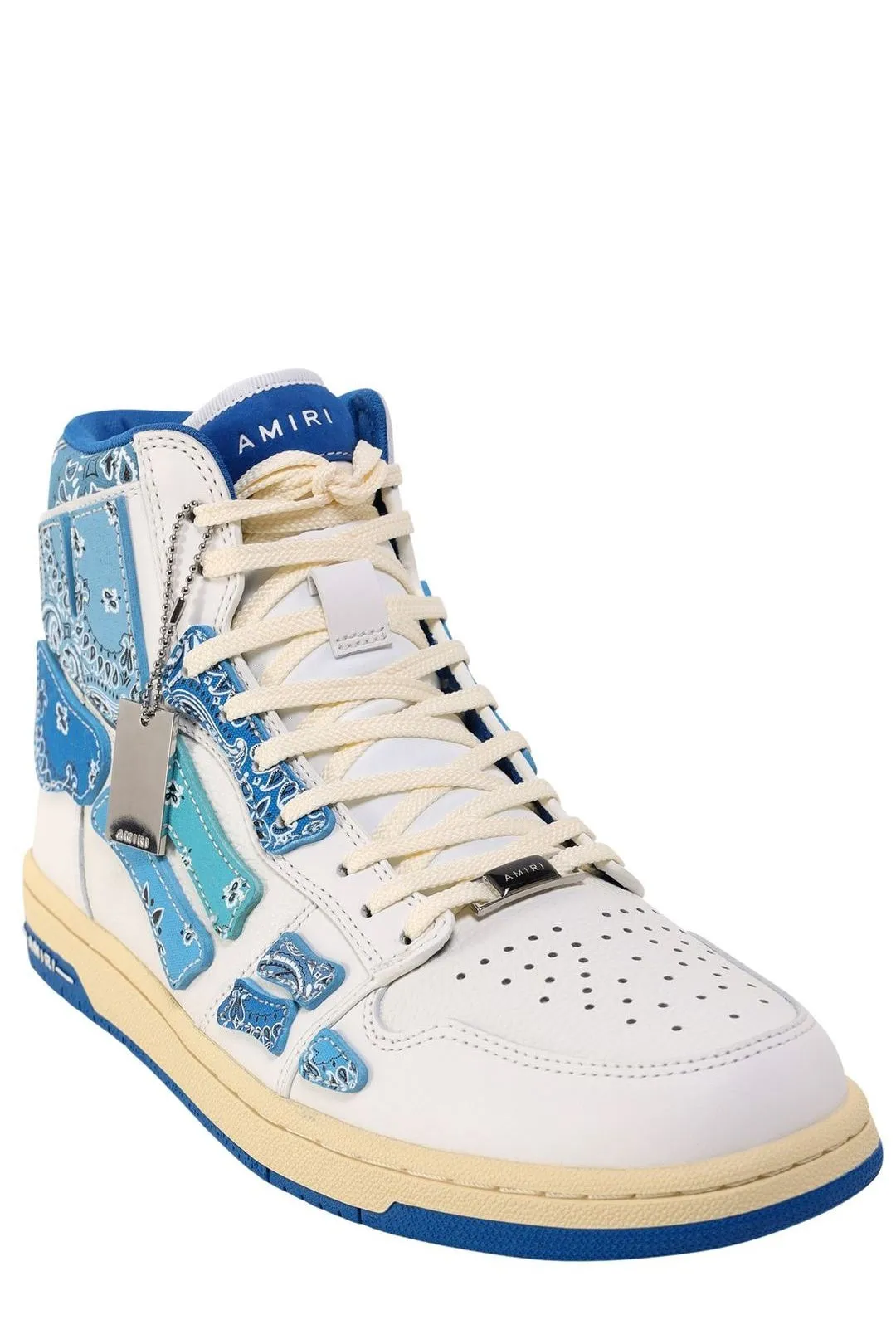 Amiri Skel Round Toe Lace-Up Sneakers