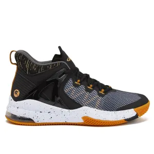 AND 1 KID'S TURNAROND SIZES 3-7 BLACK/GOLD BASKETBALL SHOES