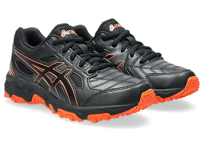 ASICS KID'S GEL TRIGGER 12 TX GS BLACK/ORANGE TRAINING SHOES