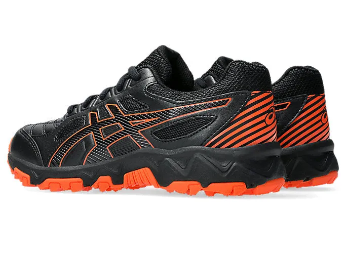 ASICS KID'S GEL TRIGGER 12 TX GS BLACK/ORANGE TRAINING SHOES