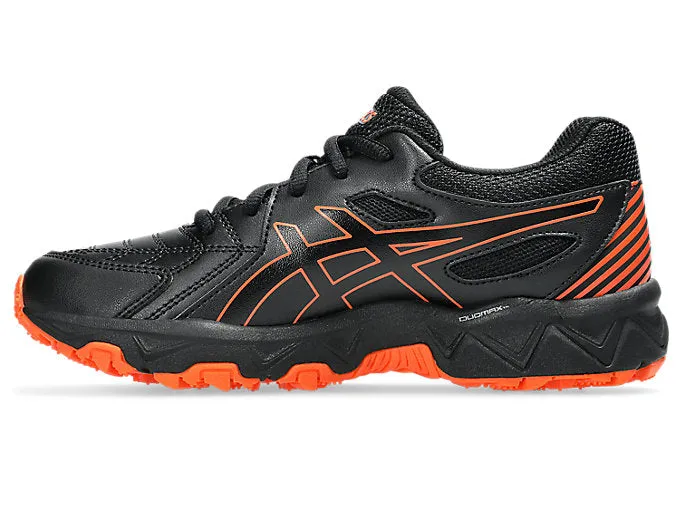 ASICS KID'S GEL TRIGGER 12 TX GS BLACK/ORANGE TRAINING SHOES