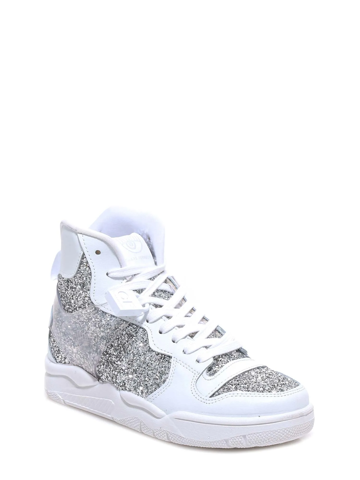 Chiara Ferragni Contrasting Panelled High-Top Sneakers