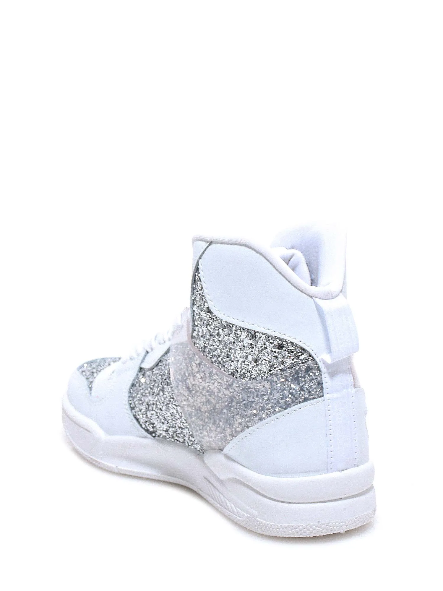 Chiara Ferragni Contrasting Panelled High-Top Sneakers