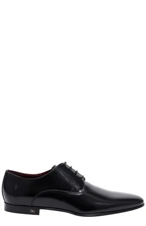 Dolce & Gabbana Pointed Toe Lace-Up Derby Shoes