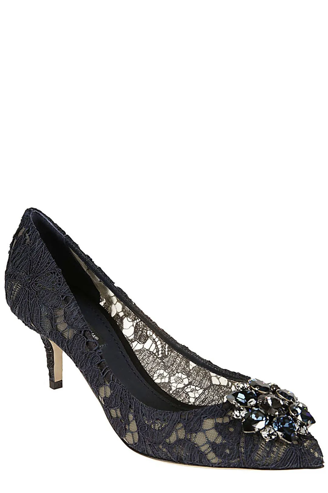 Dolce & Gabbana Taormina Lace Embellished Pumps
