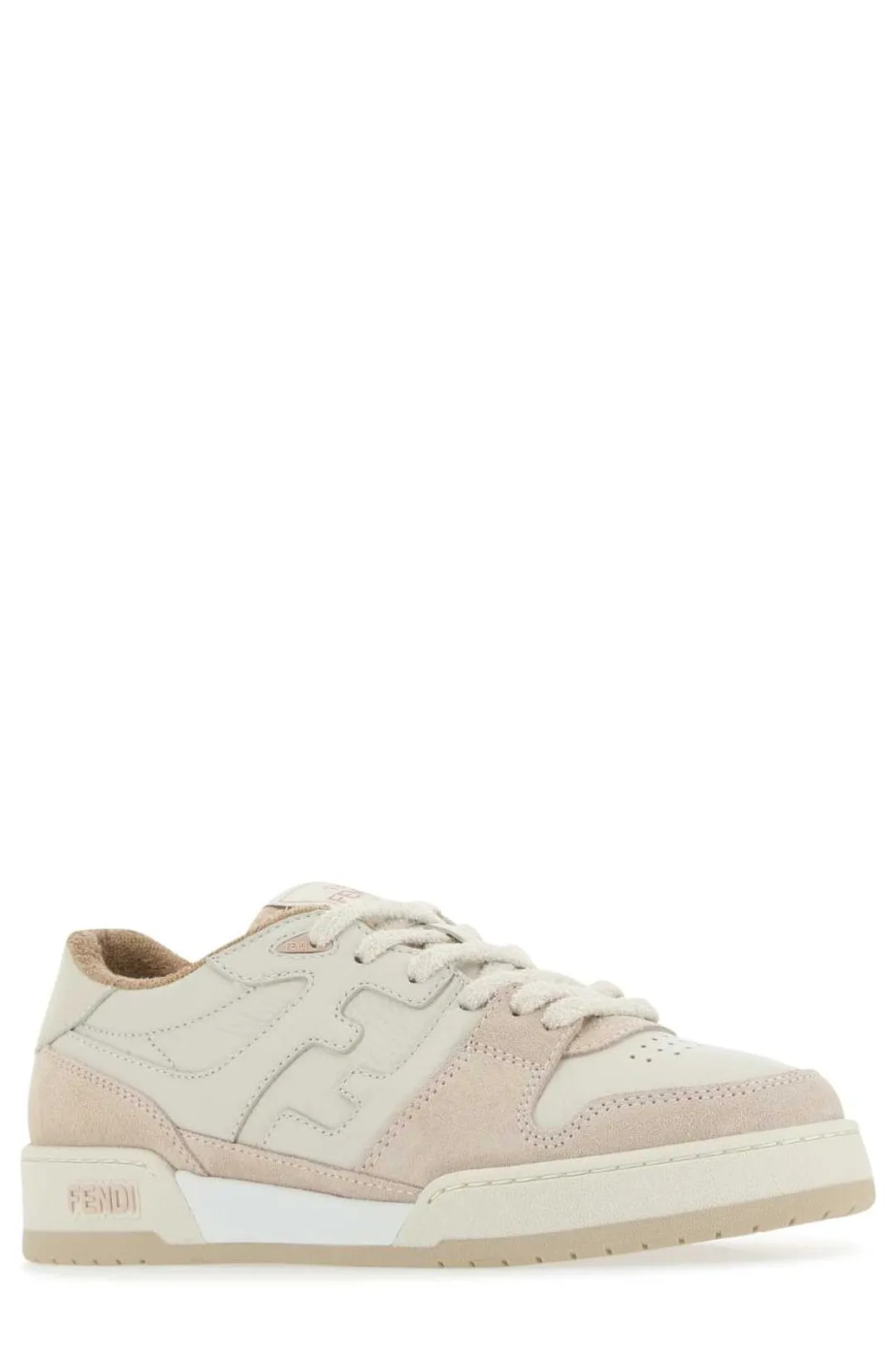 Fendi Round Toe Lace-Up Sneakers