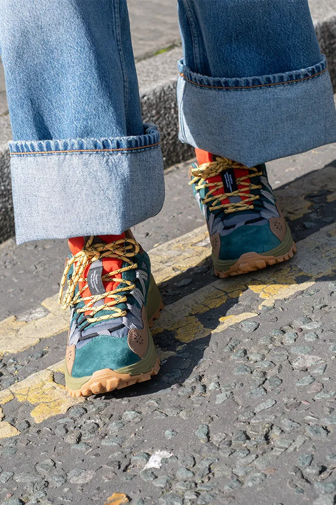 Flower Mountain Iwano Uni Cowhide/Nylon Grey-Powder Trainers