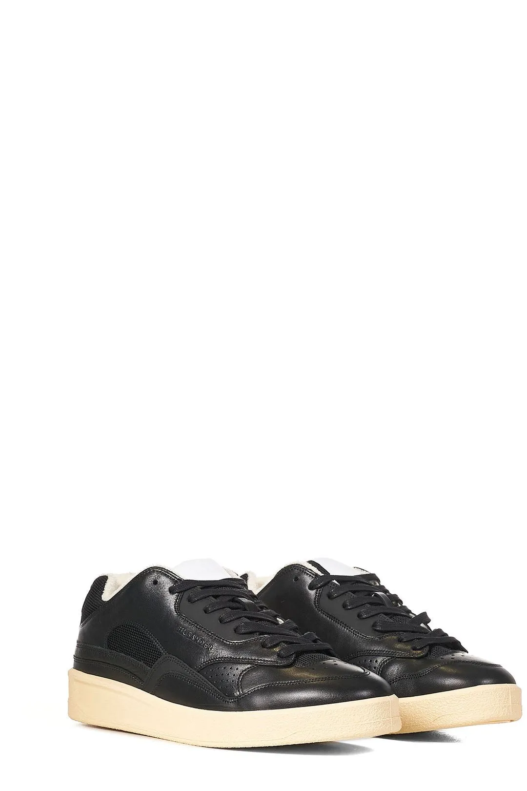 Jil Sander Round Toe Lace-Up Sneakers