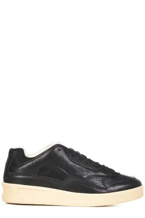 Jil Sander Round Toe Lace-Up Sneakers