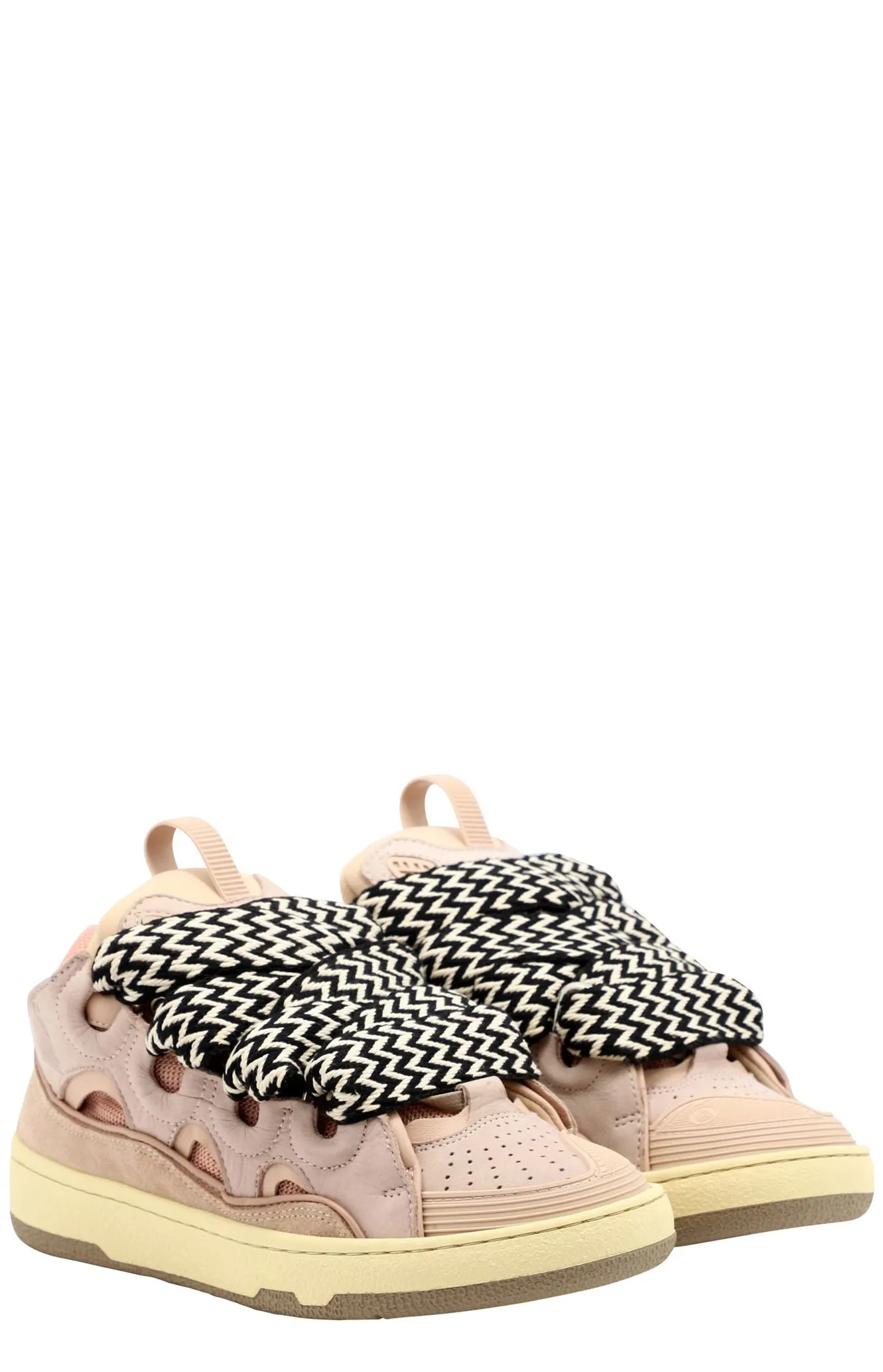 Lanvin Curb Lace-Up Sneakers