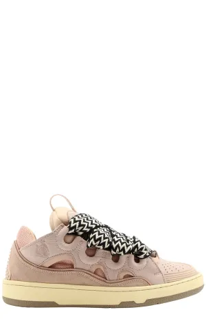 Lanvin Curb Lace-Up Sneakers