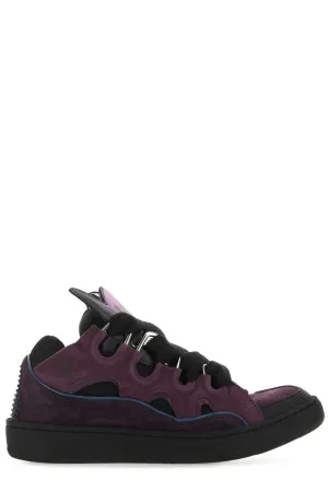 Lanvin Curb Lace-Up Sneakers