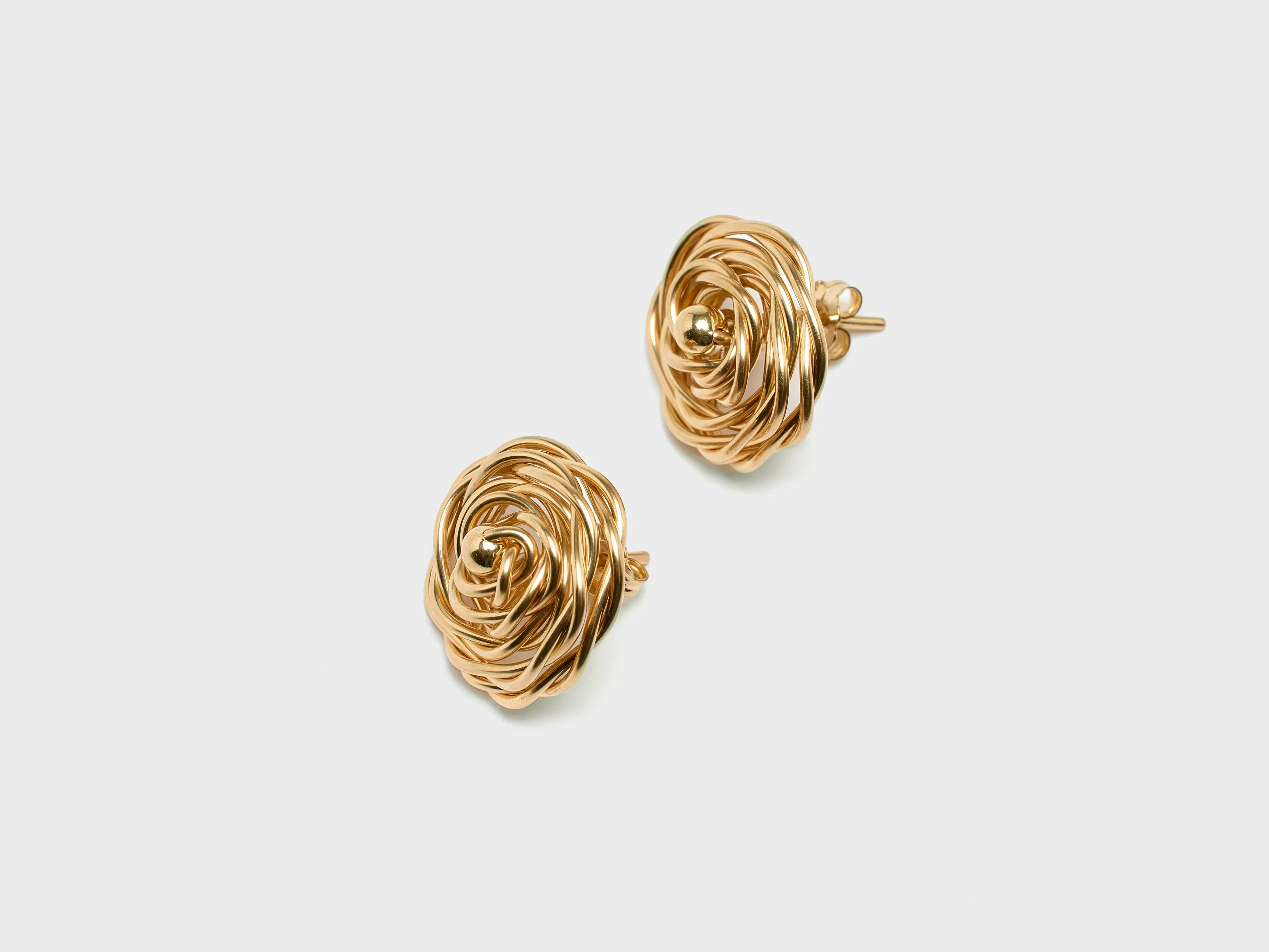 Large Rosa Chip Earrings  (251 / W / GOLD)
