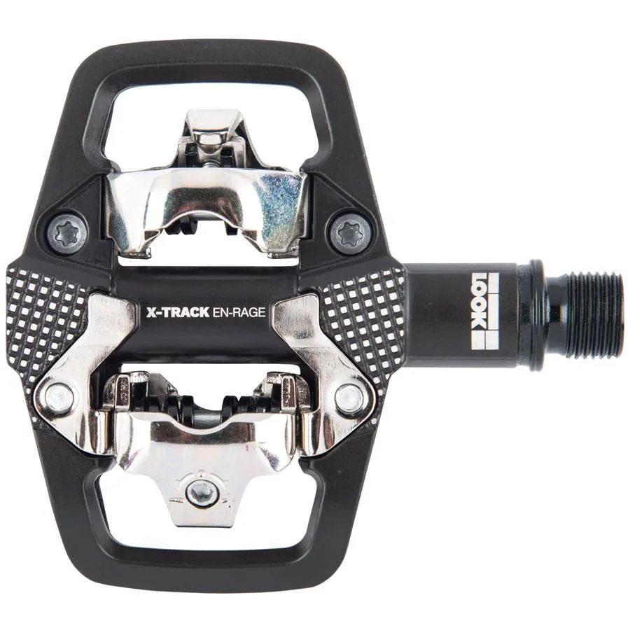 LOOK X-TRACK EN-RAGE Pedals - Dual Sided Clipless with Platform, Chromoly, 9/16", BlackLook