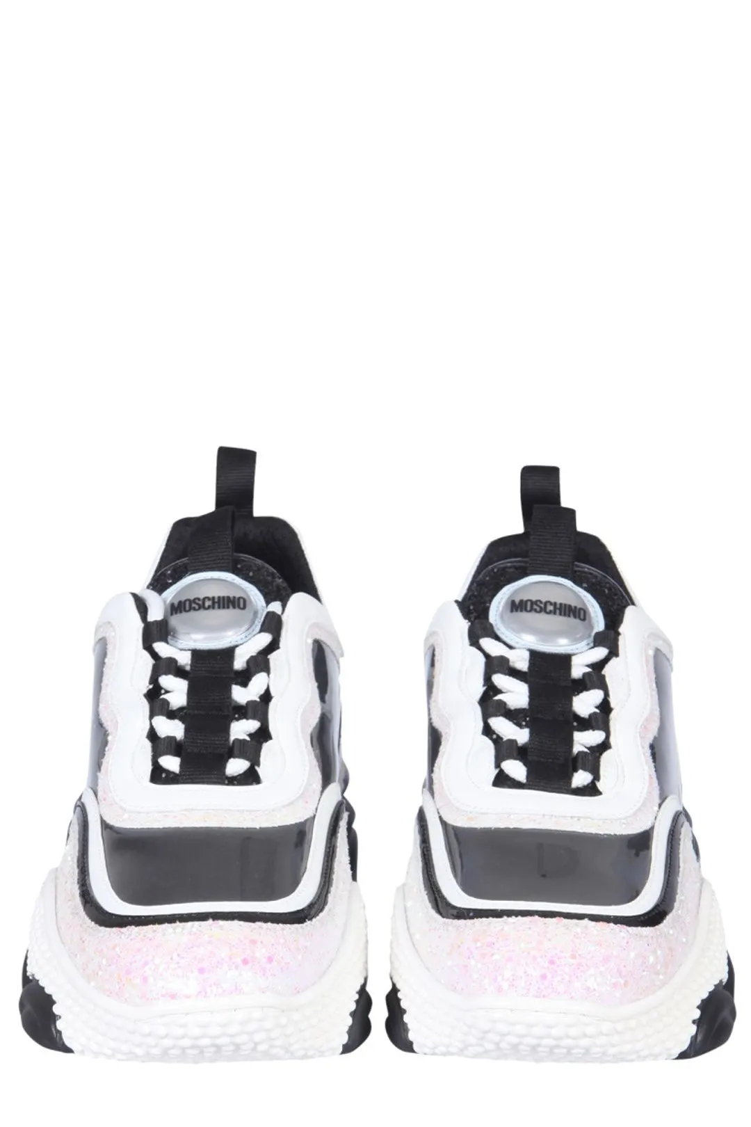 Moschino Color Block Lace-Up Sneakers