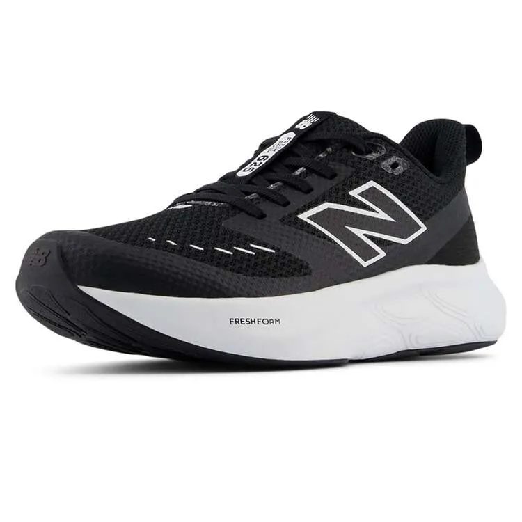 NEW BALANCE KID'S FRESH FOAM 625 BLACK/WHITE RUNNING SHOES