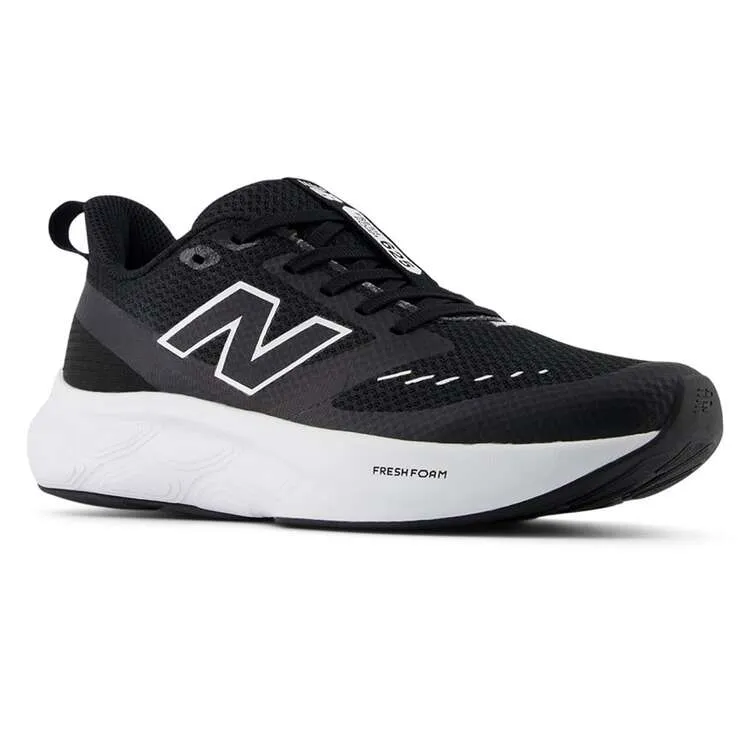 NEW BALANCE KID'S FRESH FOAM 625 BLACK/WHITE RUNNING SHOES