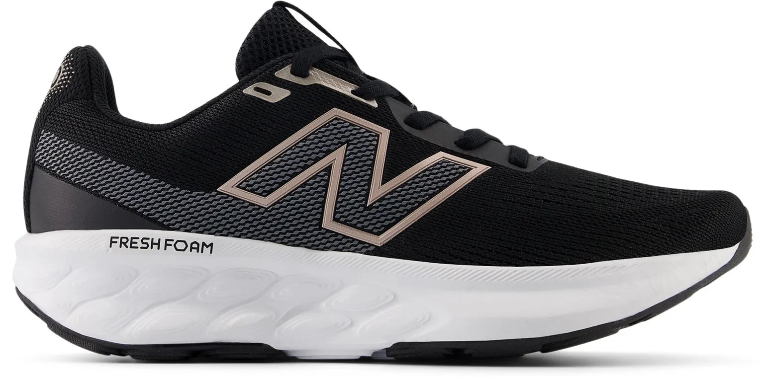 NEW BALANCE WOMEN'S 520 FRESH FOAM V9 BLACK/WHITE RUNNING SHOES