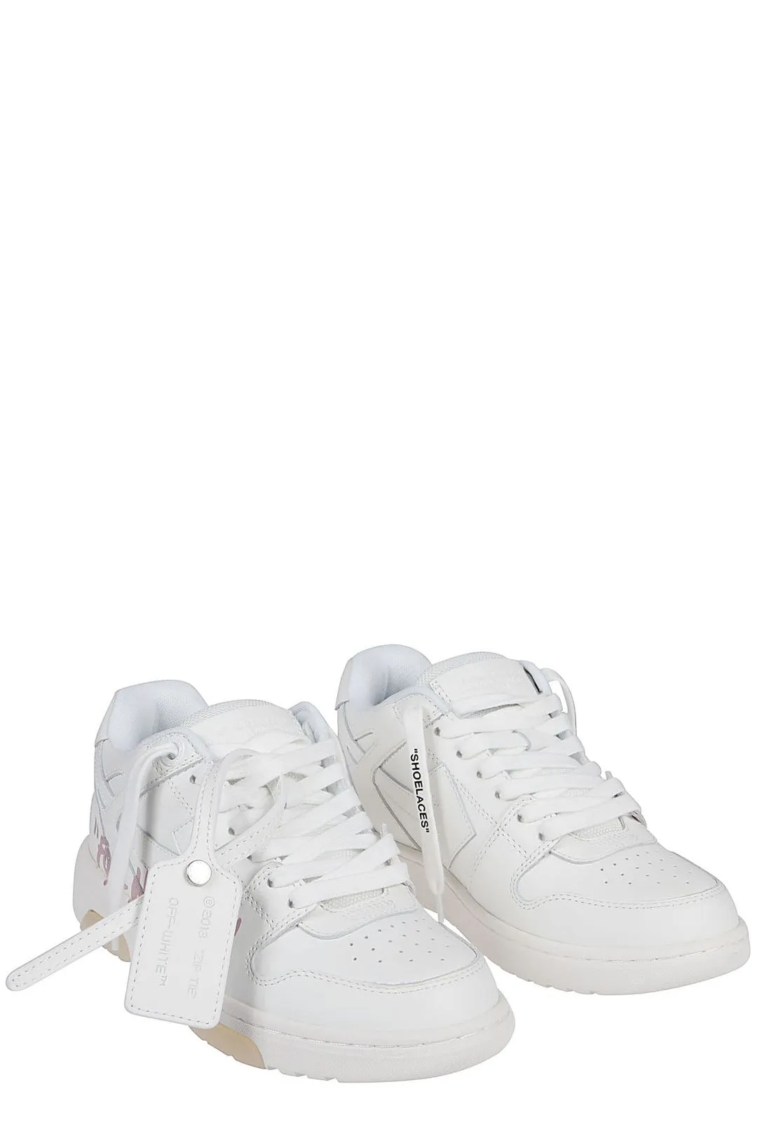 Off-White Graffiti Printed Low-Top Sneakers