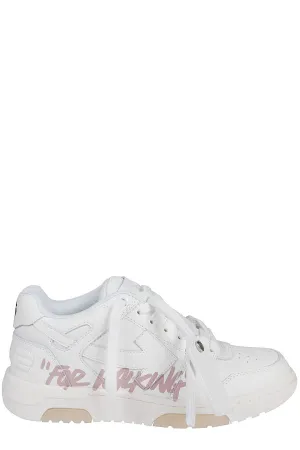 Off-White Graffiti Printed Low-Top Sneakers