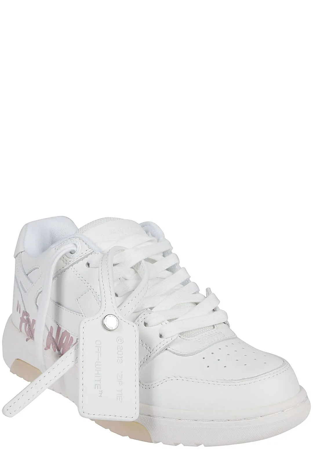 Off-White Graffiti Printed Low-Top Sneakers