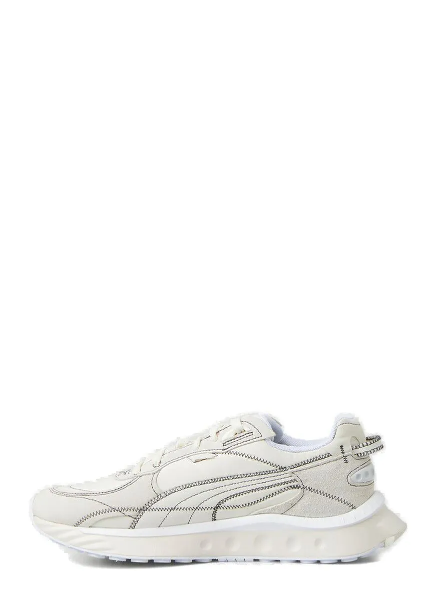Puma Round Toe Lace-Up Sneakers
