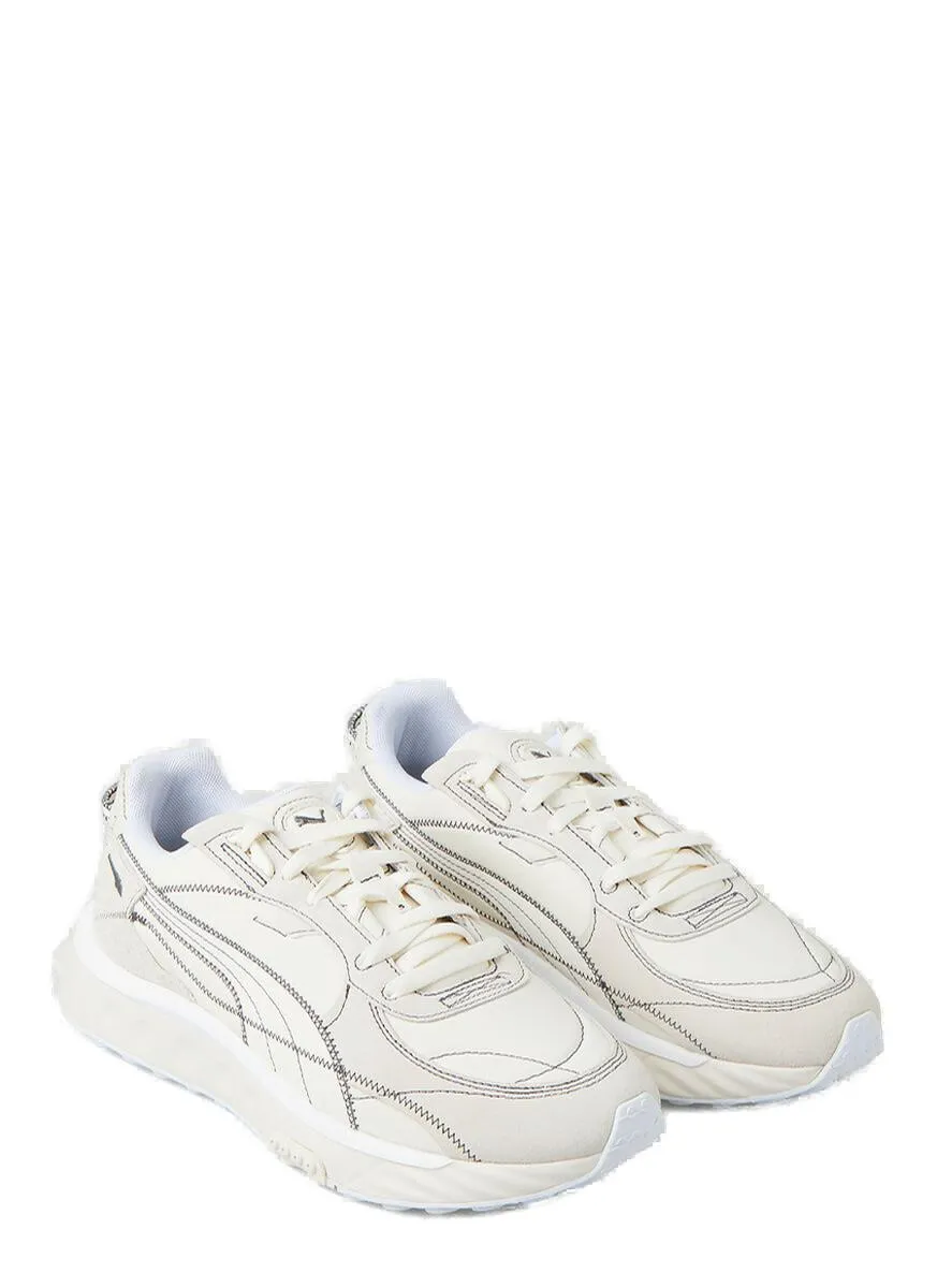 Puma Round Toe Lace-Up Sneakers
