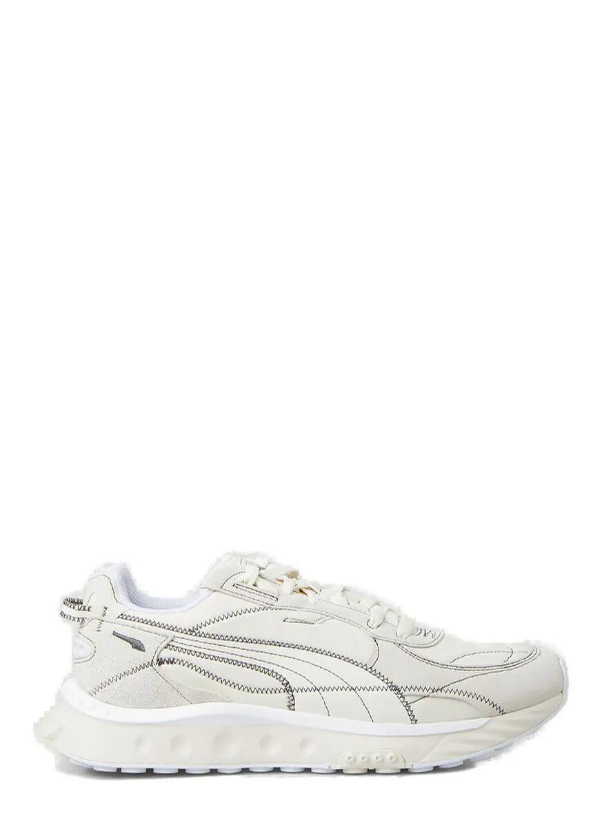 Puma Round Toe Lace-Up Sneakers