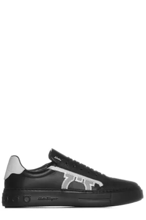 Salvatore Ferragamo Gancini Low-Top Sneakers
