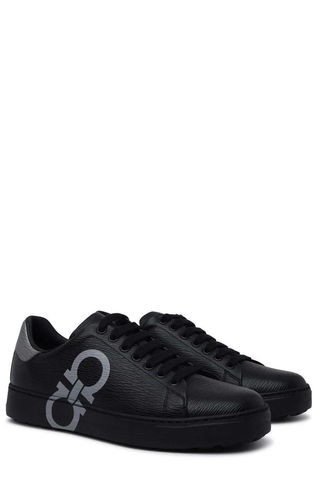Salvatore Ferragamo Gancini Printed Low-Top Sneakers