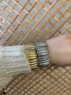 Stretch Wide Bangle Set