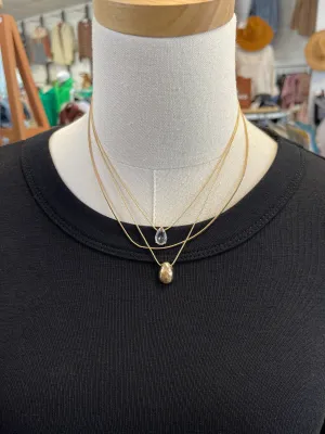 Tear Layered Neckace