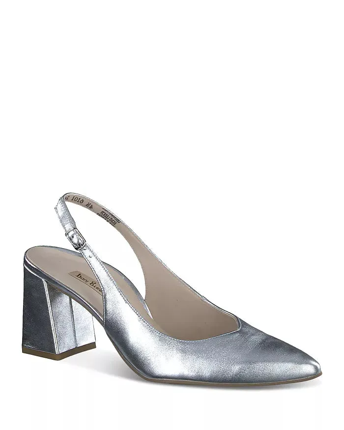Toluca Sling Pumps Metallic