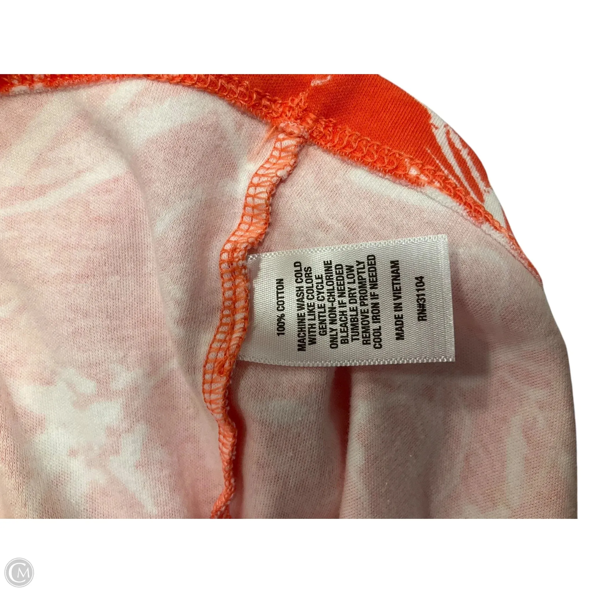 Top Long Sleeve By Kim Rogers In Orange, Size: M