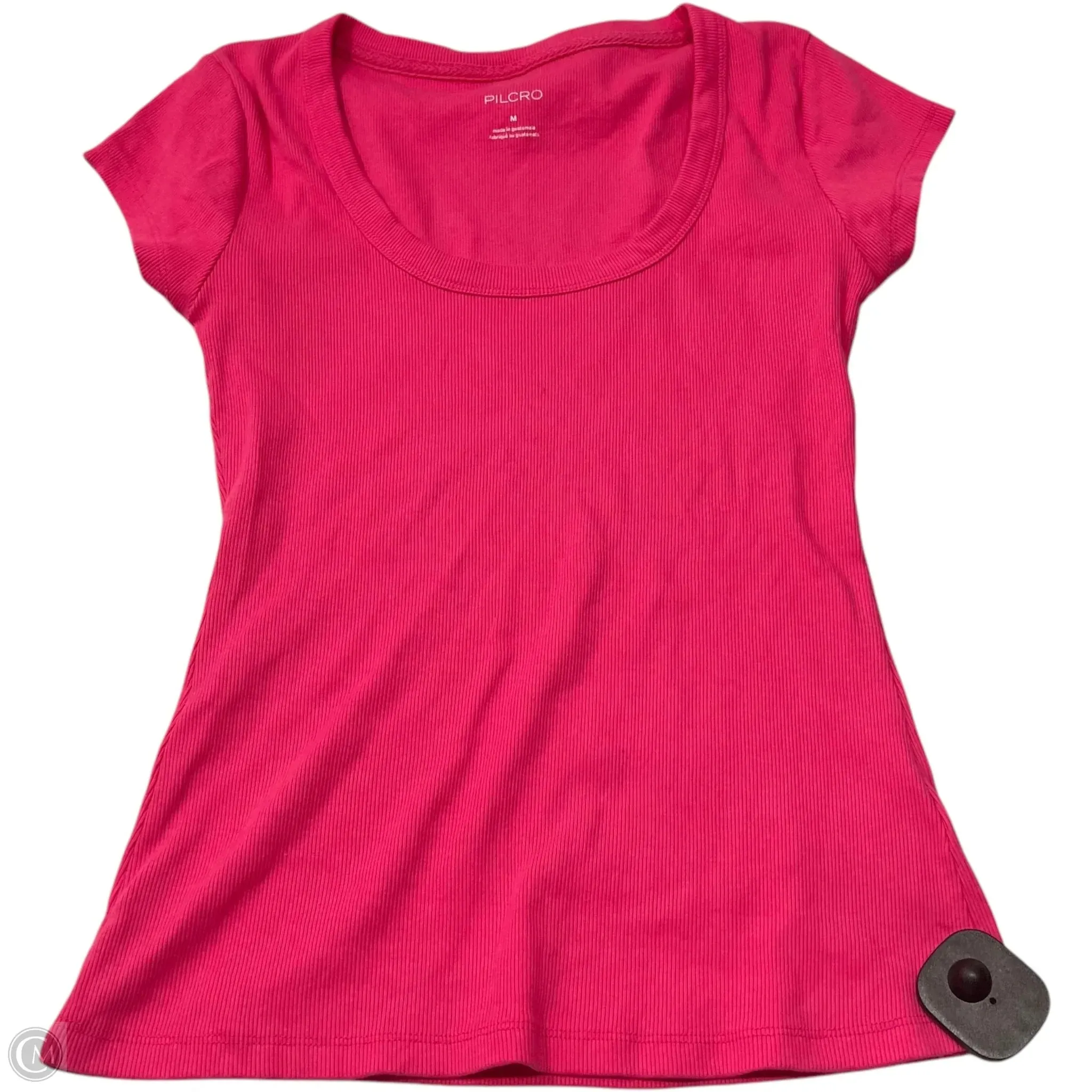 Top Short Sleeve By Pilcro In Pink, Size: M