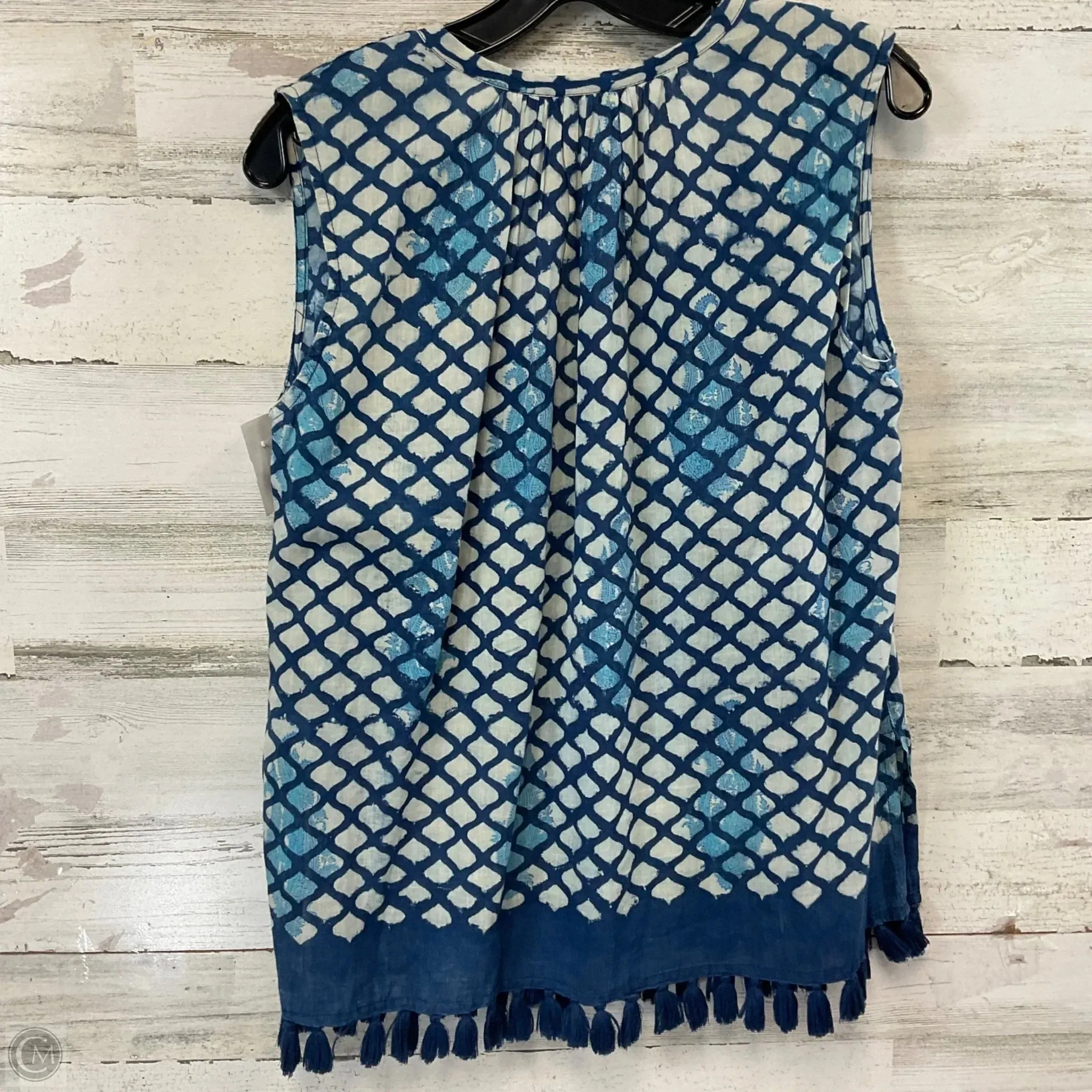 Top Sleeveless By ROBERTA ROLLER RABBIT In Blue, Size: Xs