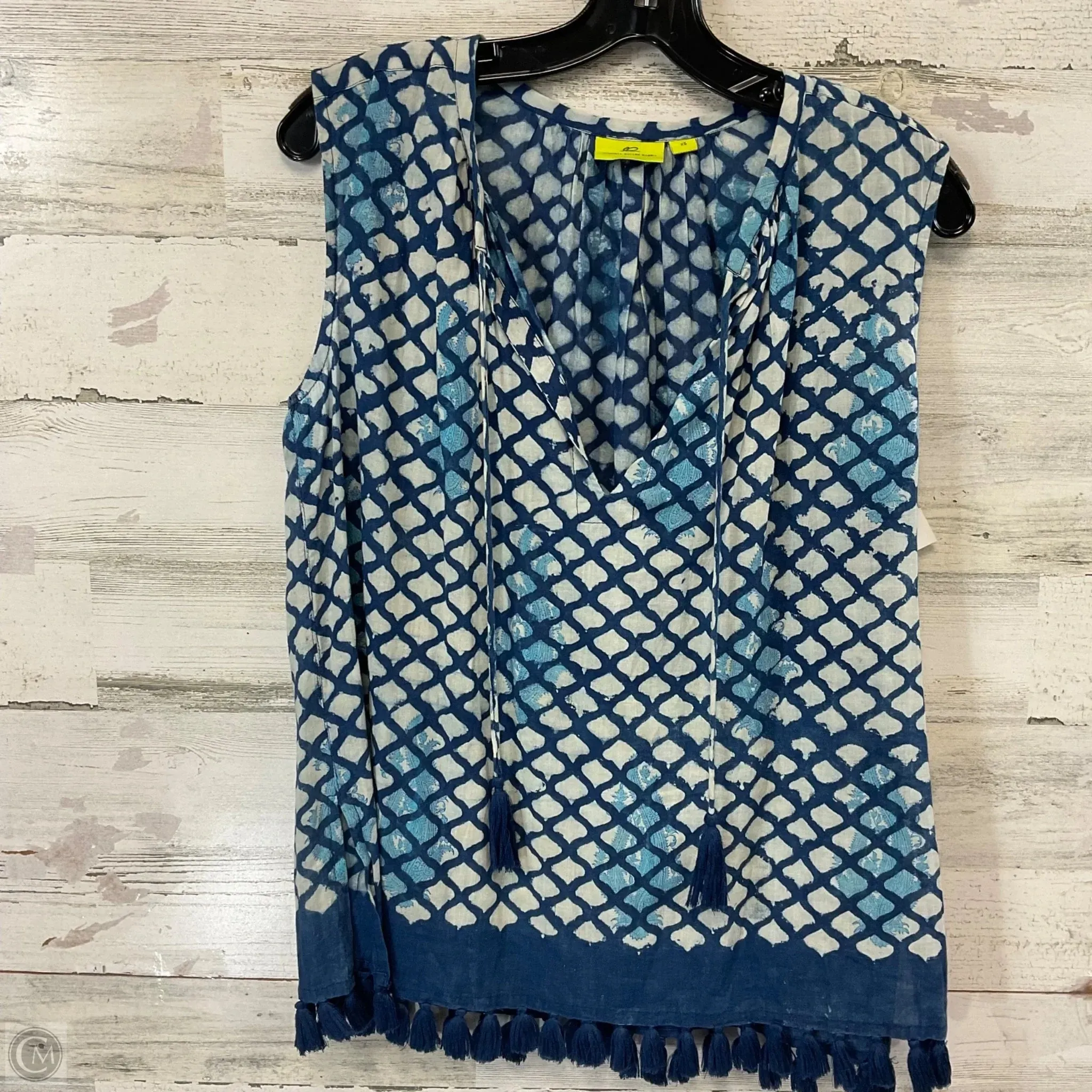 Top Sleeveless By ROBERTA ROLLER RABBIT In Blue, Size: Xs