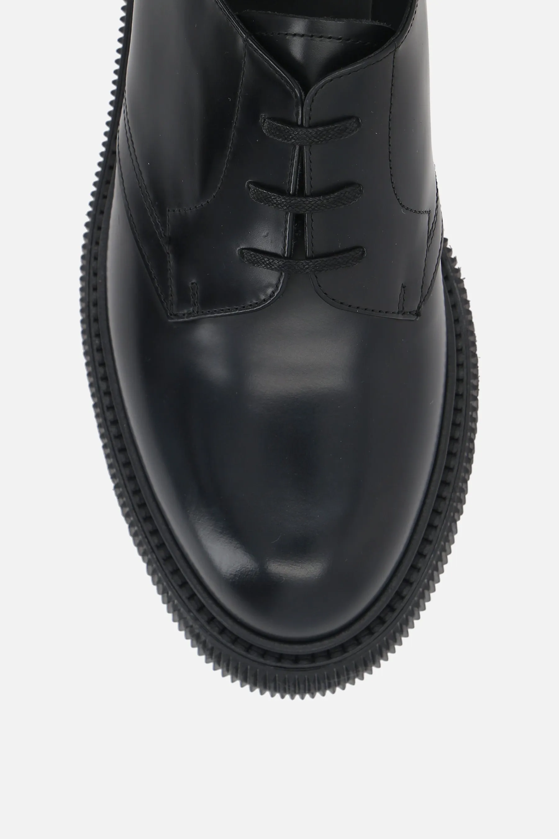 Type 132 derby shoes in brushed leather
