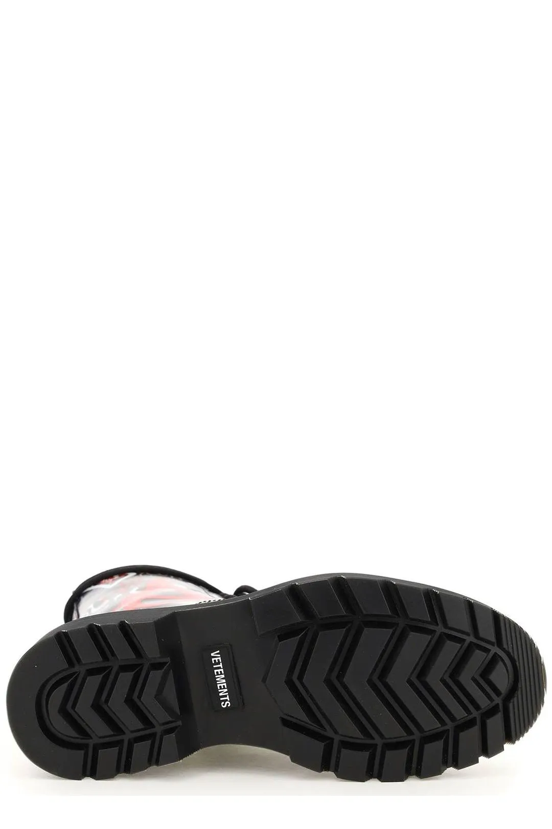 Vetements Allover Graffiti Printed Lace-Up Boots