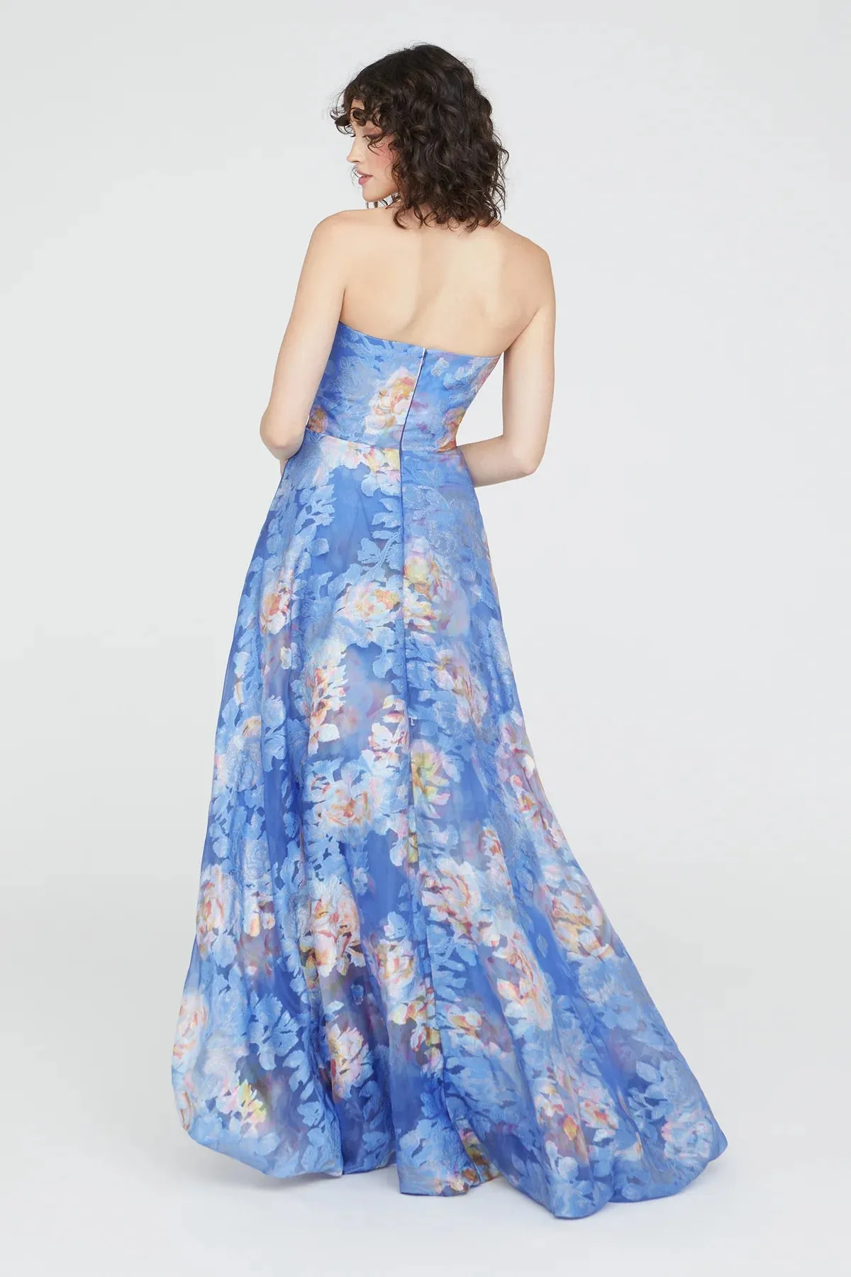 Wendy Bubble Hem Gown - Cornflower Marigold