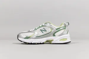 Women's New Balance 530 'Silver Metallic Mallard Green'