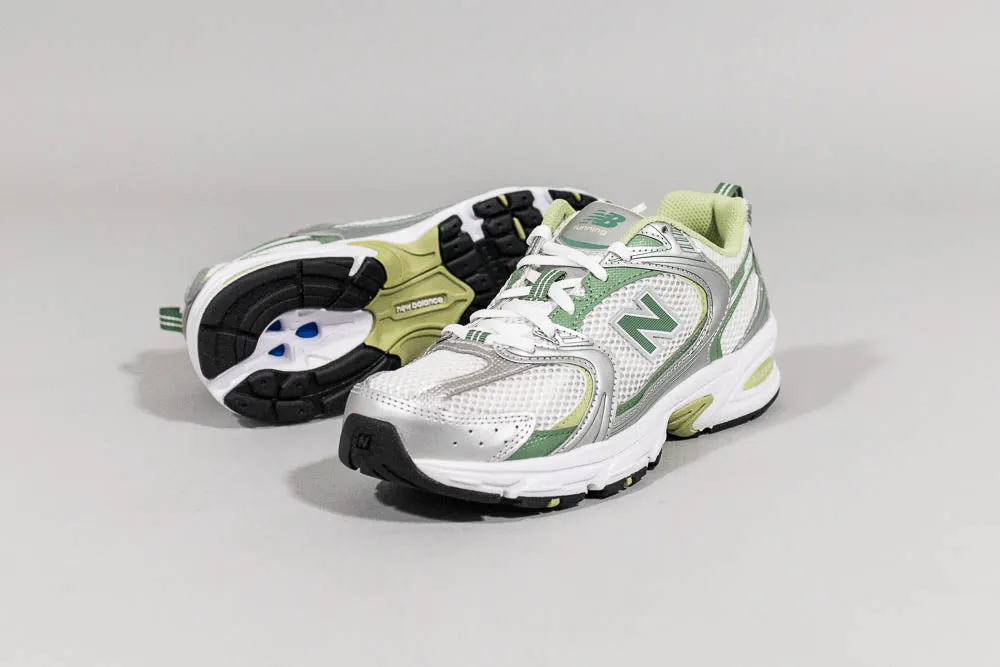 Women's New Balance 530 'Silver Metallic Mallard Green'