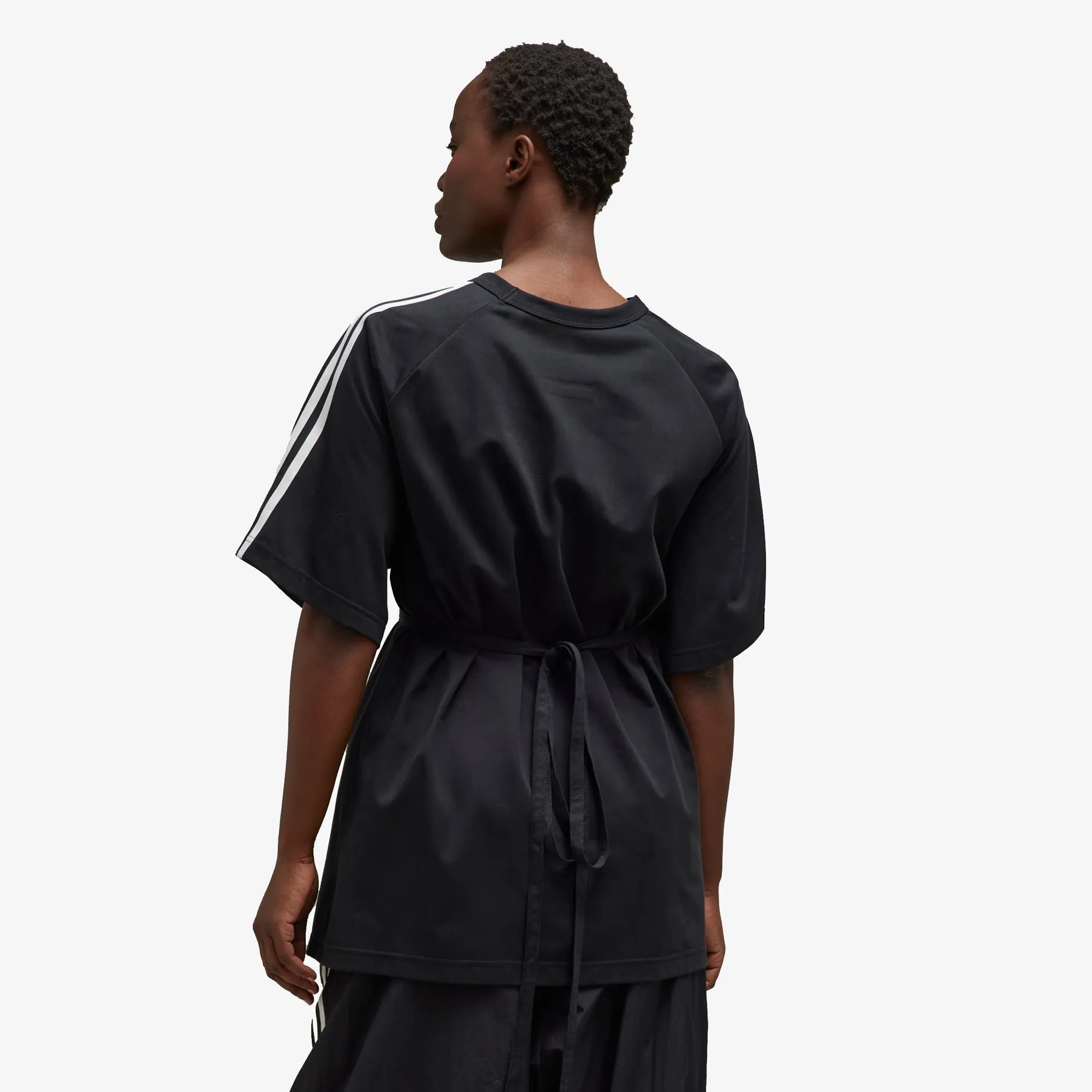 Y-3 | SAIL CLOSURE SHORT SLEEVE TEE  { BLACK