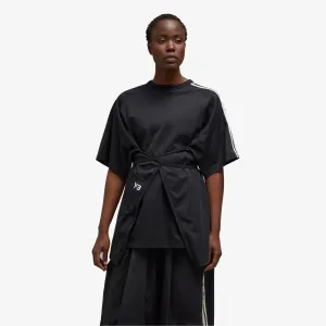 Y-3 | SAIL CLOSURE SHORT SLEEVE TEE  { BLACK