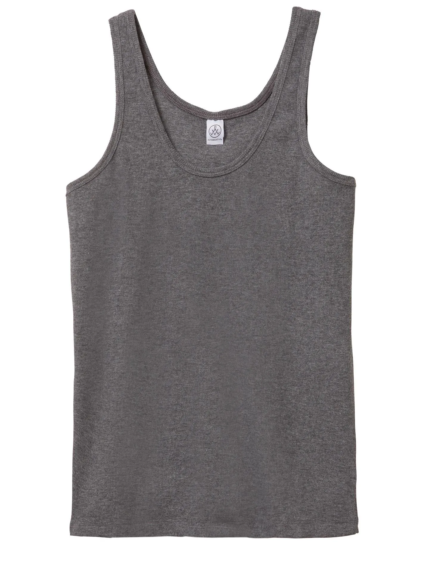 Zoe Slinky Rib Tank Top (Ash Heather)